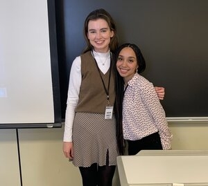 Kaitlin Quigley ‘22 and Aisha Veras ‘24 Present at 2022 Mid-Atlantic Writing Centers Association Conference