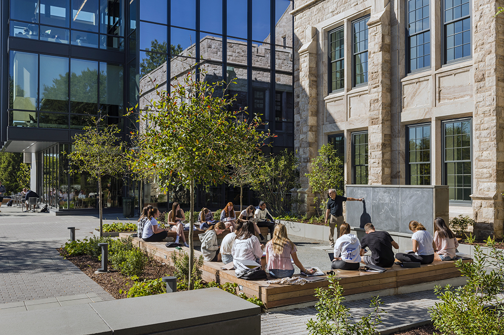 The outdoor classroom next to the Fernandez Center