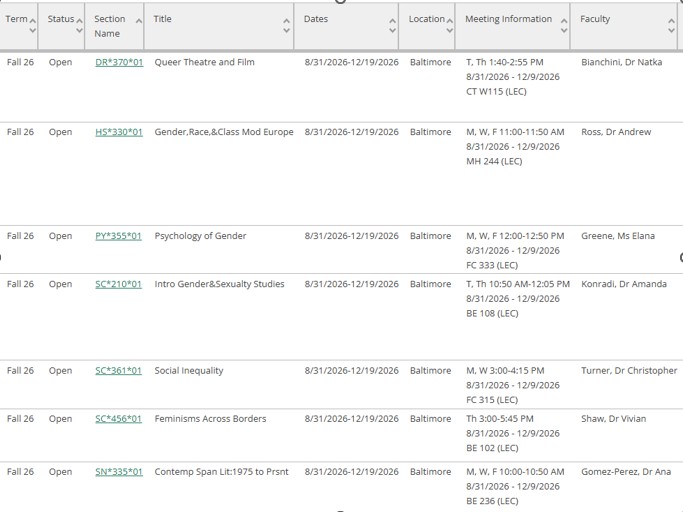 JPG of Course sechedule for F2026 Courses for F2026 Term