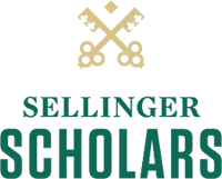 Sellinger Scholars logo with two keys crossed over each other