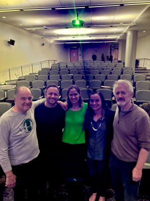 Stephen Apkon, Mai Shahin, Elie Avidor, and Heidi Shaker posing together