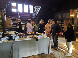 people standing around at a reception