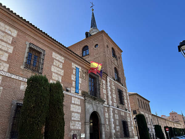 The Facade of the a university in Madrid, Spain