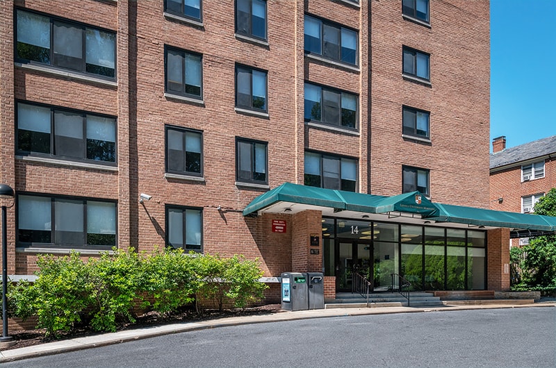 Campion Tower residence hall on Loyola's Evergreen campus