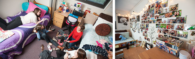 Collage of student residence halls