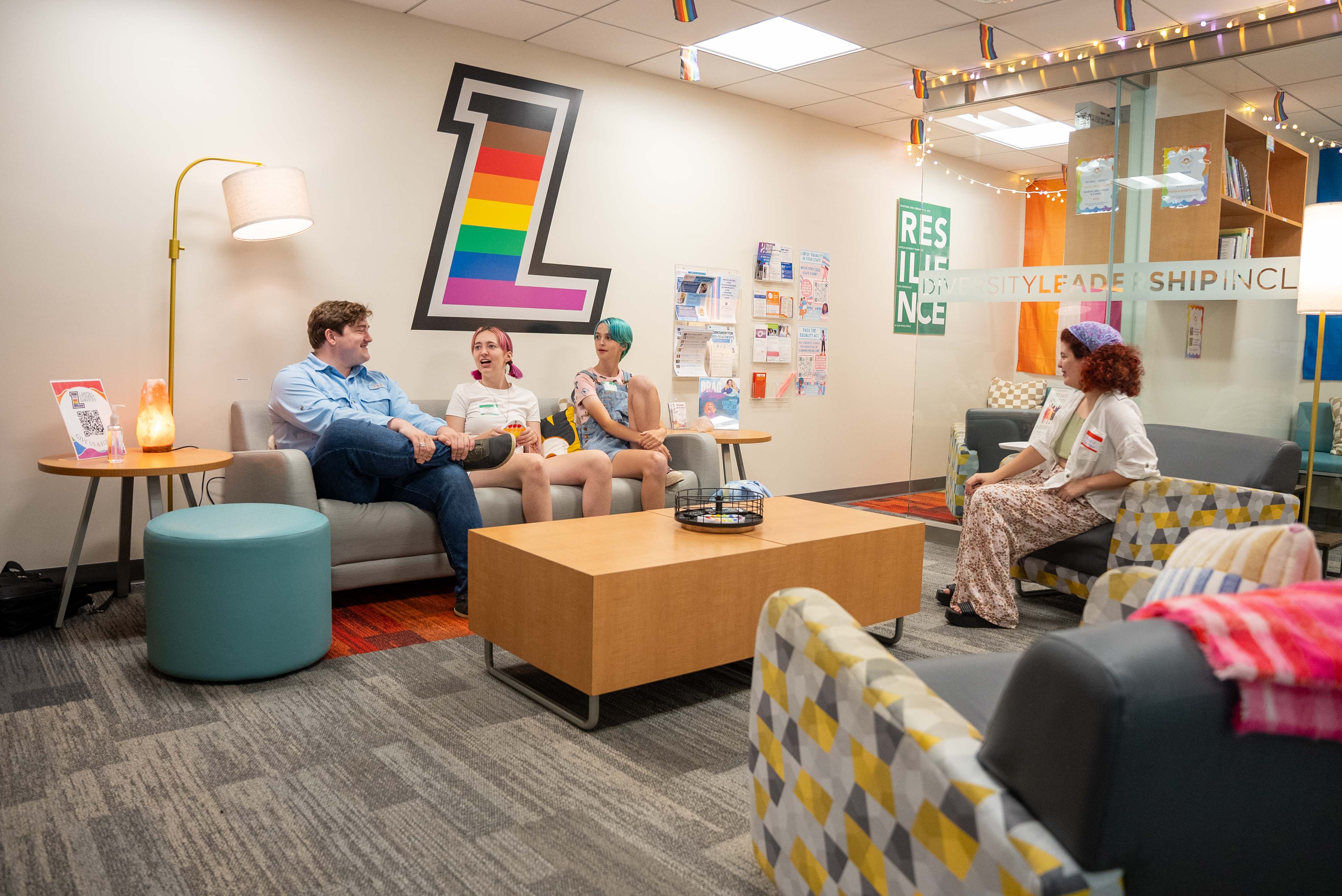 LGBTQ+ students gather for rich discussion in the Pride Resource Room