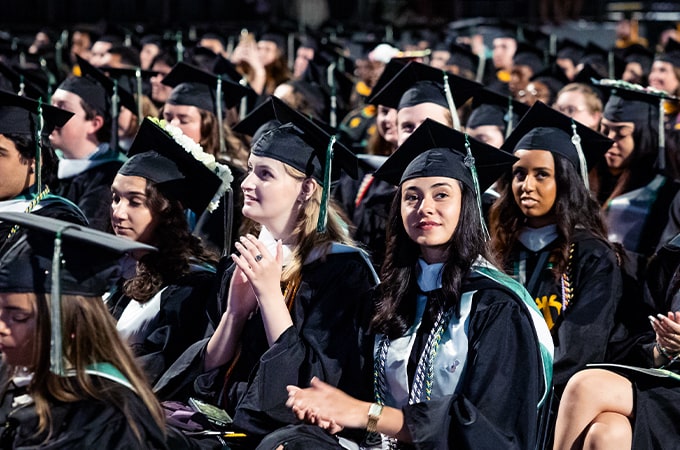 Graduating Loyola Students at Commencement