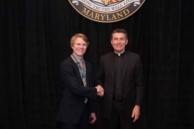 Mark Pierson and Father Linnane