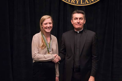Kate Elizabeth Beres and Father Linnane