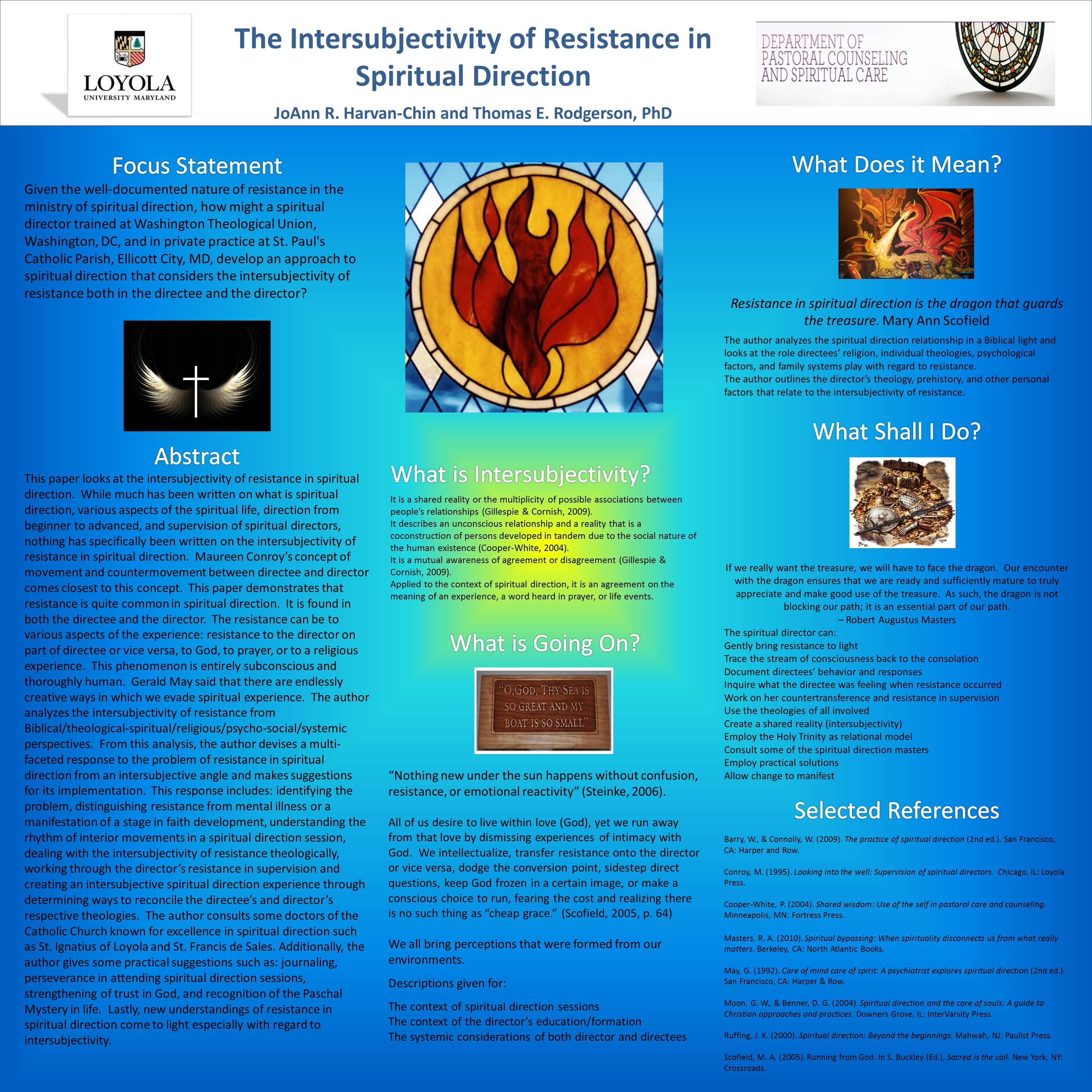 Enlarged poster image: The Intersubjectivity of Resistance in Spiritual Direction