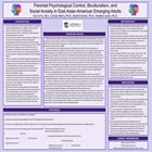 Enlarged poster image: Parental Psychological Control, Biculturalism, and Social Anxiety in East Asian American Emerging Adults