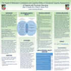 Enlarged poster image: The Impact of Medication Compliance and Cognitive Ability on Decisional Capacity Assessments of Patients with Psychotic Disorders