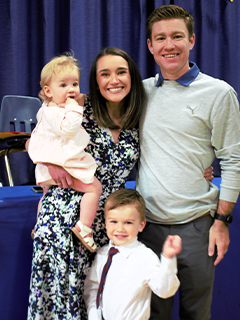 Kieran and Stephanie Dowling with their children