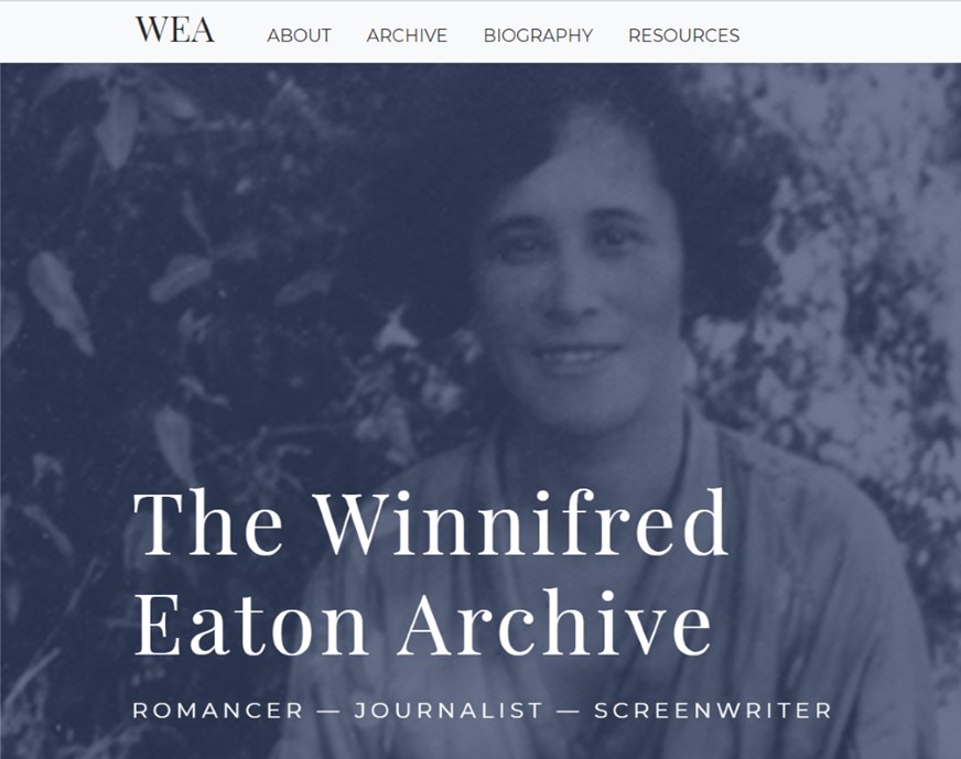 Winnifred Eaton Archive screenshot