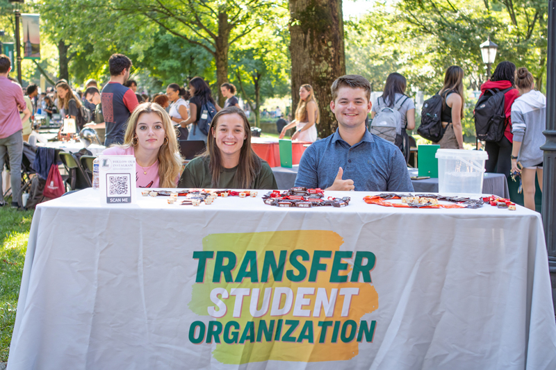 Transfer Student Organization table