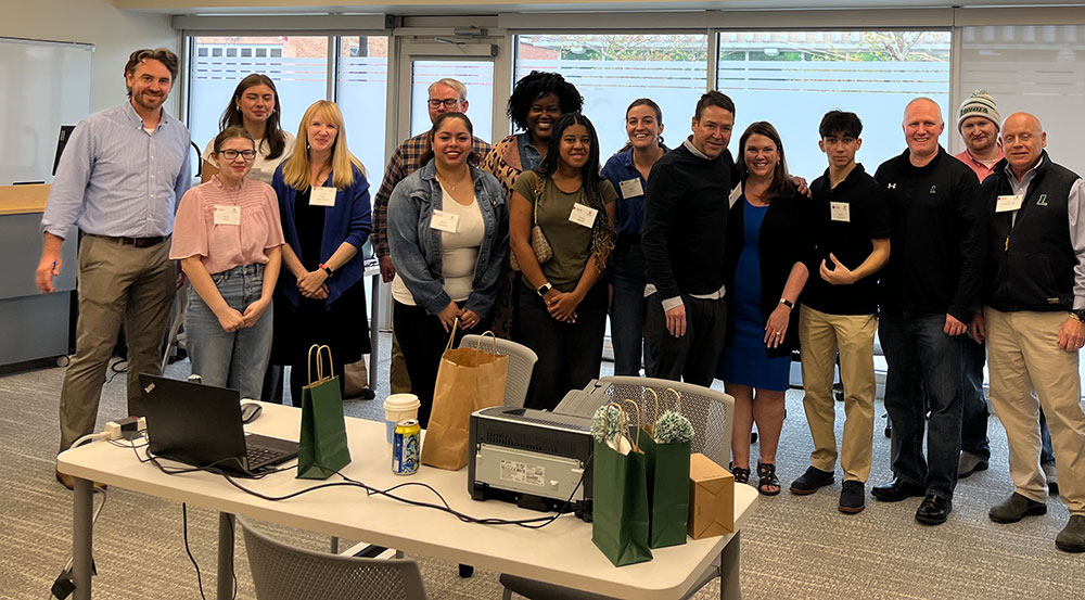 Loyola and Maryland Legal Aid volunteers pose for a photo after hosting an expungement clinic in 2023.