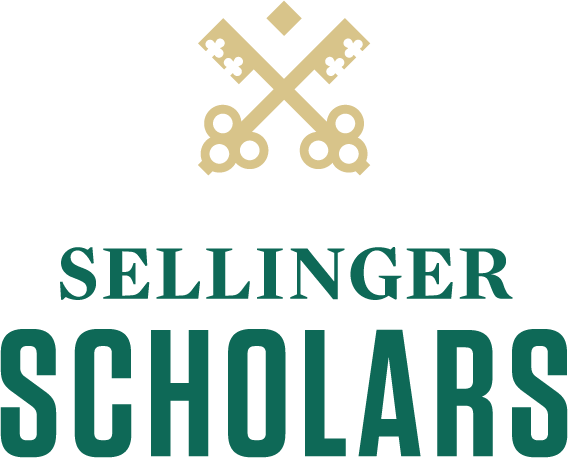 Sellinger Scholars logo featuring two crossing golden keys above the text